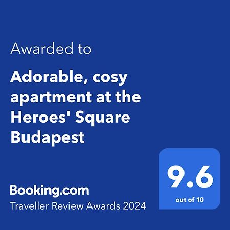 Adorable, Cosy Apartment At The Heroes' Square 布达佩斯 外观 照片